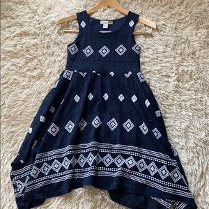 Girls Navy Blue Dress